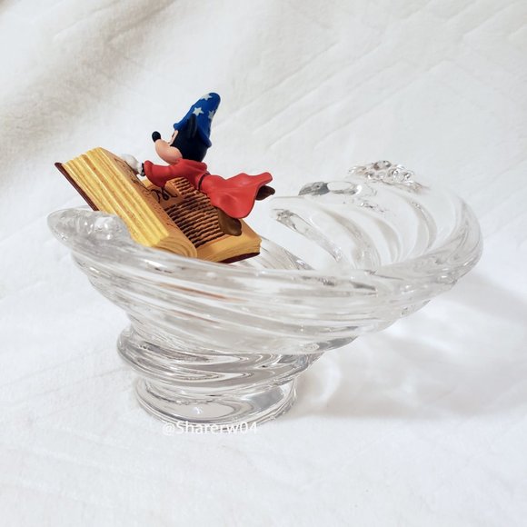 Disney Mickey's Magic Adventure Fantasia Crystal Whirlpool Sculpture - Picture 16 of 17